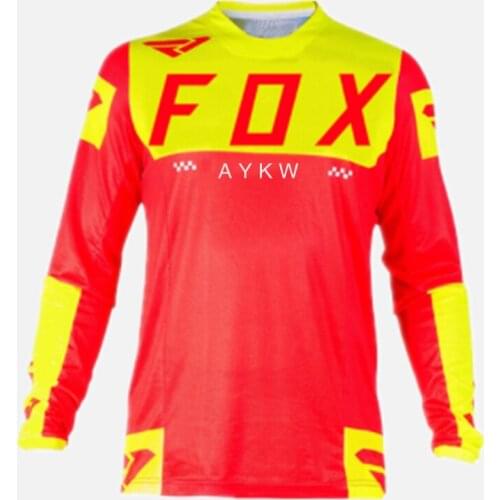 2021 Moto Bike Jersey Long Sleeve Mtb Shirt Downhill T-shirt Quick Dry Jersey Mtb AYKW Fox Jersey Cycling jersey funny