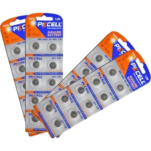 40lot x AG6 Alkaline Button Cell Battery LR69 LR171 LR920 LR921 1.5V 32mAh For Watches Calcualtor