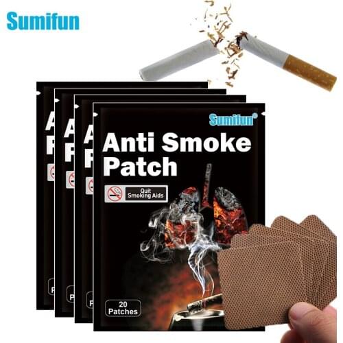 80pcs Sumifun Chinese Herbal Natural Quit Smoking Patch Anti Cigarettes Product Dismiss Smoking Addiction Cessation Plasters