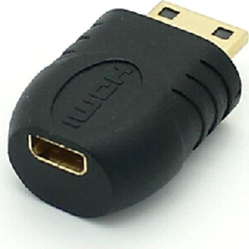 Micro HDMI socket Female type D to Type C mini HDMI Male Adapter convertor 1080P