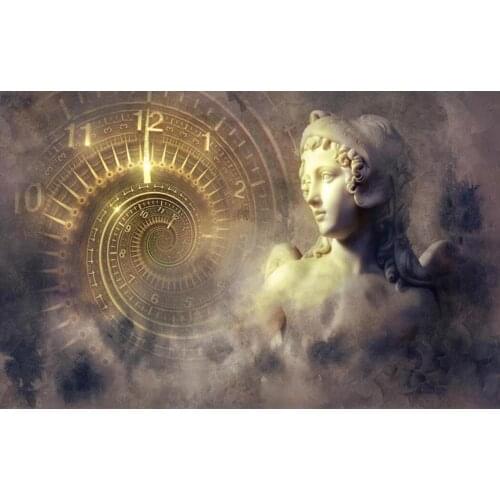 European goddess time guardian background wall decoration wallpaper murals