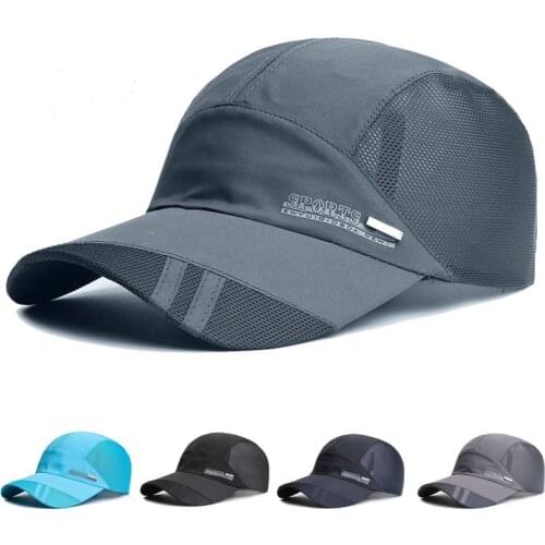 Baseball Caps Men Spring Summer Thin Breathable Mesh Sun Protection Dad Hat Women Visors Unisex Outdoor Fishing Sun Hats