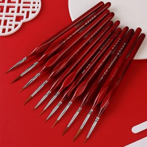 Detail Brushes for Painting 6 Pcs/Set Drawing Liner Paint Brushes for Manicure Art Brushes Set for Oil/ Watercolor Art Supplies