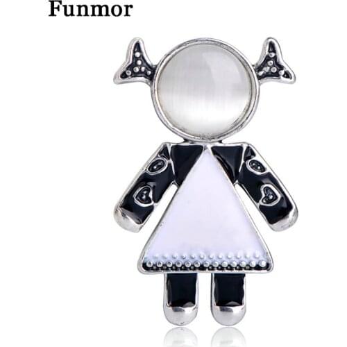 Броши девочка на одежду Funmor China At AliExpress