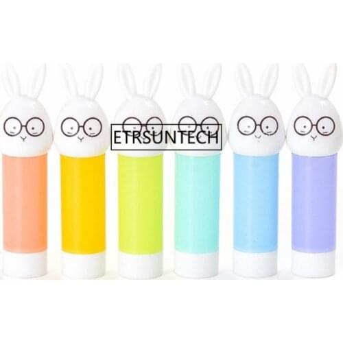 50pcs Cute Rabbit Cartoon Lipstick Tube Makeup Tool Homemade Empty Lip Balm Tube Refillable Bottles F2178