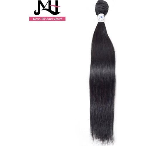 JVH Malaysian Straight Hair Weave bundles Natural Color 100% Remy Human Hair Machine Double Hair Weft 8"- 28" Inch