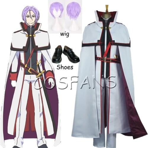Re:Life in a different world from zero Felix Argyle Knights Team Uniform Cosplay Costume Full set Halloween cosplay wig shoes