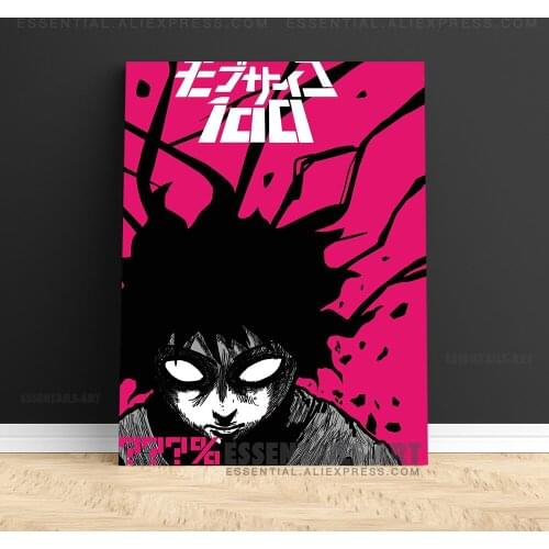 Mob Psycho 100 Shigeo Kageyama MOB Poster Canvas Wall Art Painting Decor Pictures Bedroom Study Room Home Decoration Prints