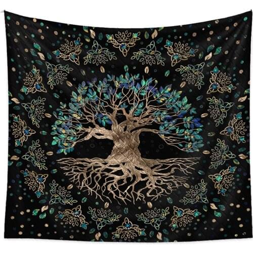 Fashion Tree of Life Decoration Tapestry 3D Printing Home Wall Hanging Background Cloth