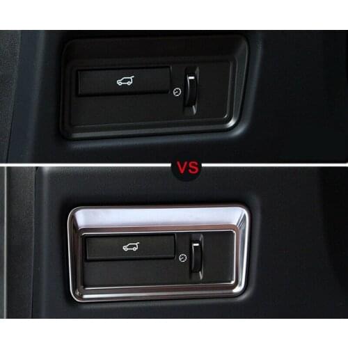 For Land Rover Range Rover Sport 2014-2017 ABS Rear Trunk Switch Button Cover Trim 1pcs Car Accessories Interior Car Decor