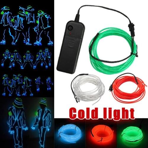 New Luminous Costumes Glowing EL Cold Strip Dance Talent Show LED Light Figure Kit Drop Shipping