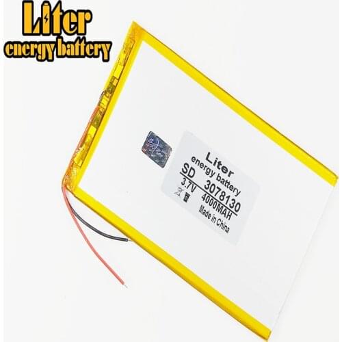 Polymer lithium ion battery 3078130 3.7V 4000MAH 3080130 can be customized wholesale CE FCC ROHS MSDS quality certification