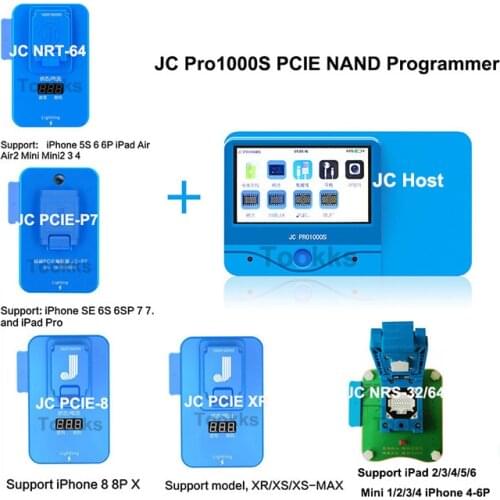 JC Pro1000S P7 P8 PCIE NAND Programmer HDD Serial Read Write Error Repair Tool for iPhone 6/6S/6SP/7/7P/8/8P/X/XSMAX XR iPad