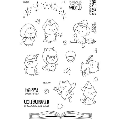 Animal Transparent Clear stamps and metal cutting dies