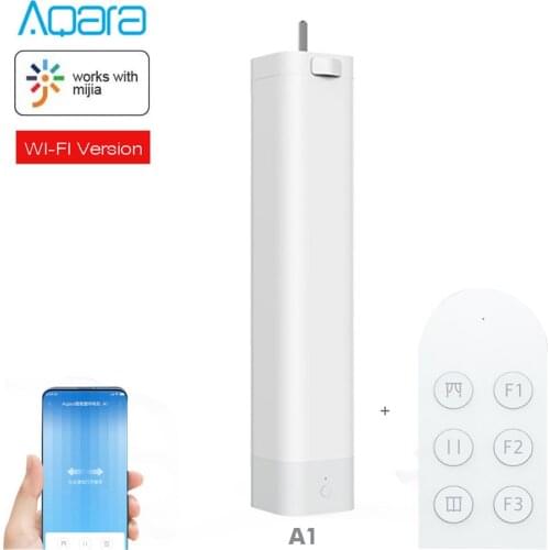 WiFi Direct-Link Aqara A1+Remote Control,for mijia smart home,Smart Intelligent Electric Curtain Motor works with mijia Mihome