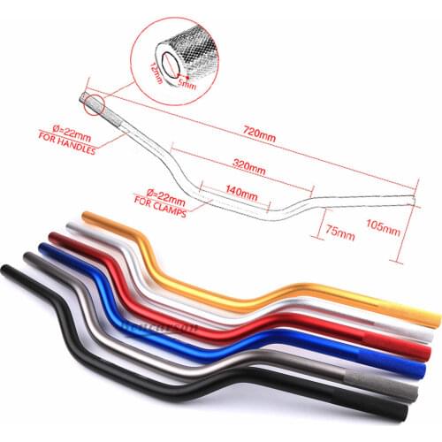 22mm Motorcycle Handlebar CNC Aluminum Alloy Scooter Motorbike Steering Wheel Handle Bar For pit bike tmax530 pcx cb500x mt07