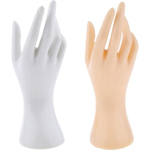 2 Pieces Mannequin Hand For Jewelry Bracelet Ring Watch Display Rack