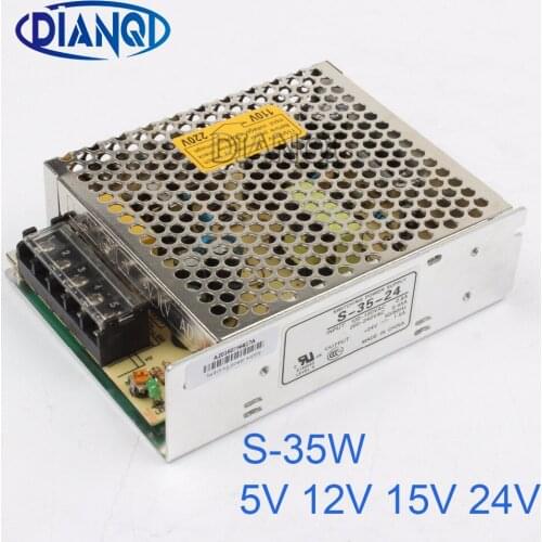 S-35-12 led power supply switch 35W 12V 5V 15V 24V 3A ac dc converter power supply unit s-35 12v variable dc voltage regulator