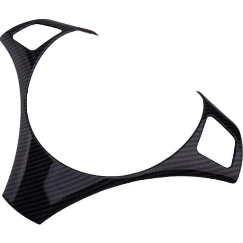Carbon Fiber Style Car Steering Wheel Cover Trim Fit For BMW 3 Series E90 E92 E93 2005 2006 2007 2008 2009 2010 2011 2012