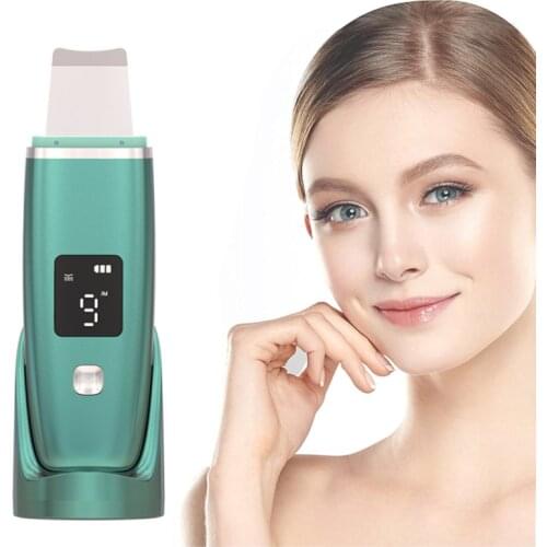 Ultrasonic Skin Scrubber Deep Face Cleaning Machine Peeling Shovel Facial Pore Cleaner Face Skin Scrubber Lift Machine Beauty