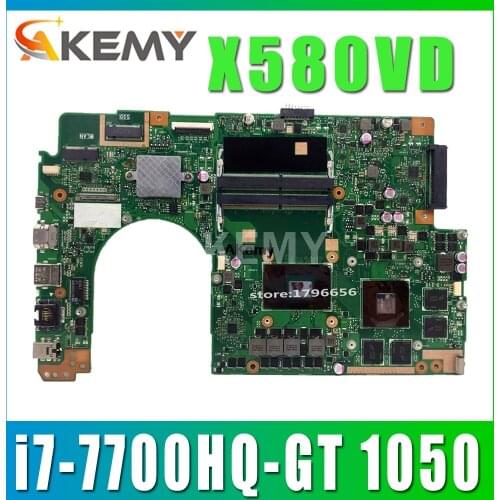 X580VD X580VN Motherboard i7-7700HQ-GT 1050 for ASUS X580 X580V X580VD X580VN Laptop mainboard Mainboard Tested OK