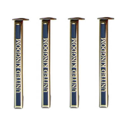 Gold UK slimline pen clip(black with strip) RZ-SC-G&B-UK