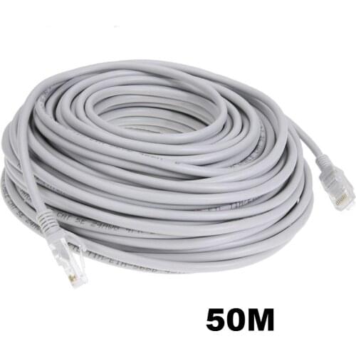 1pcs 50M 164ft Cat5 Ethernet Network Cable RJ45 Patch Outdoor Indoor Waterproof LAN Cable Wires For CCTV POE IP Camera System