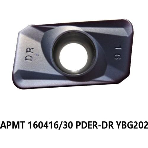 100% Original APMT APMT160416PDER-DR APMT160430PDER-DR YBG202 Carbide Inserts Lathe Milling Cutter APMT160416 APMT160430 PDER