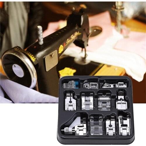 11pcs/set Home Sewing Machine Presser Foot Multi-function Sewing Accessories Value Presser Foot Suit Combination Sewing Gifts