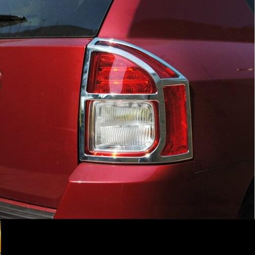 ABS 1 Pair Decorated Tail Light Lamp Frame For Jeep Compass Patriot ACA177