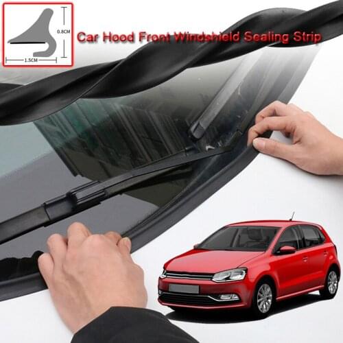 For Volkswagen Polo 2013-2020 Car Seal Strip Windshied Spoiler Filler Protect Edge Weatherstrip Strips Sticker Car Accessories