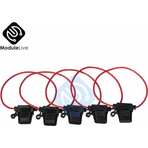 In Line Standard Car Blade Fuse Holder Splash Proof Fuse Box For 12V 30A Fuses For Car Bike Tool Diy