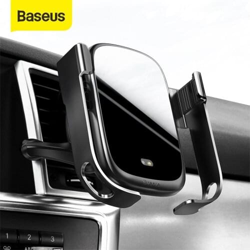 Baseus 15W Wireless Car Charger Car Air Vent Mount Holder Qi Wireless Charger in Infrared Sensor Wireless Charging Phone Holder