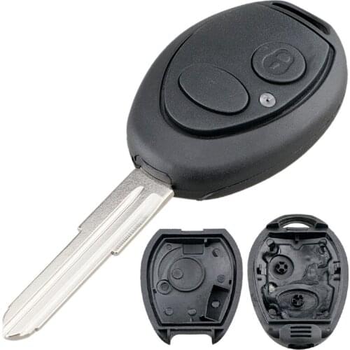 2 Buttons Useful Uncut Blade Black Car Remote Key Shell Replacement Car Key Case Fit for Land Rover Sport LR3 Discovery