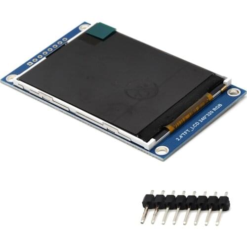 2.4 Inch TFT LCD Color Screen SPI Serial Port Module ILI9341 Driver Resolution 240X320 without Touching for Ardunio with Backlig