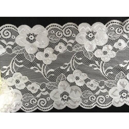 18.5cm High Quality Fashion Elastic Lace Trim,Fashion Accessories,Soft and Tender,XERY14311P