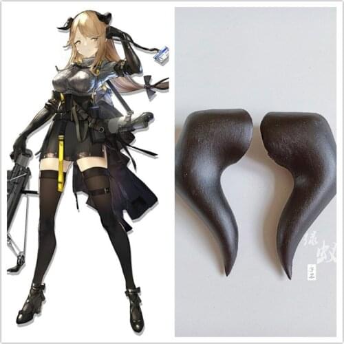 Game Arknights Cosplay Meteorite Horns Head Clip Headwear Hairwear Cosplay Props Cosplay Accessories Hair Clip Halloween