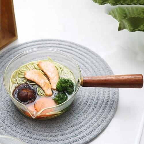 Hot XD-Gl Milk Pot with Wooden Handle Cooking Pot for Salad Soup Noodles Gas Stove Cookware