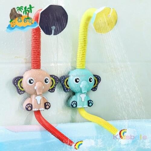 Bath Toys Baby Water Game Elephant Model Faucet Shower Electric Water Spray Toy For Kids Swimming Bathroom Baby Toys