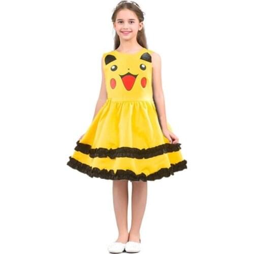 Girls Princess Cosplay Costume Cute Ball Gown Kids Lovely Dress Halloween Masquerade Costumes Birthday Party Princess Vestidos