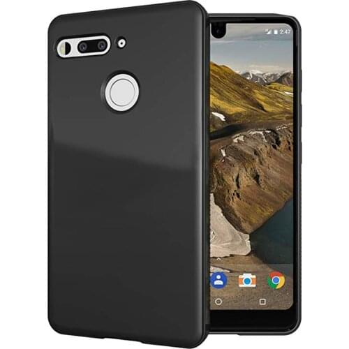 Matte Black Red Case Soft TPU Silicone Back Cover Case For Essential Phone PH1 PH-1 Shockproof Back Colored Cover Cases