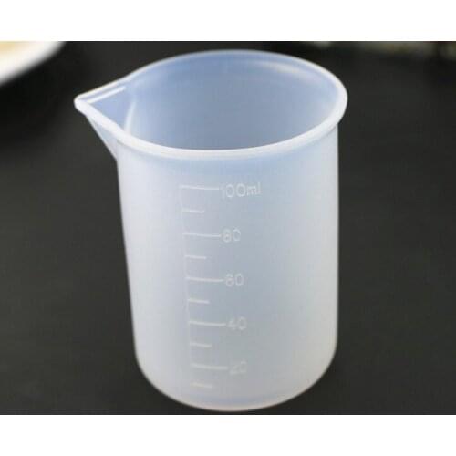 15pcs bulk Silicone Measuring Cup Washable & Reusable Measure 100ml Dosage Epoxy Resin Mixing Medicine Cup
