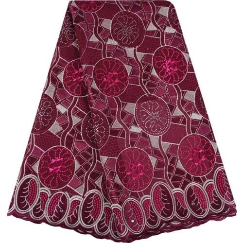 Nigerian Lace Fabrics 2019 African Swiss Voile Lace High Quality With Beads Swiss Voile Lace in Switzerland For Wedding 1536