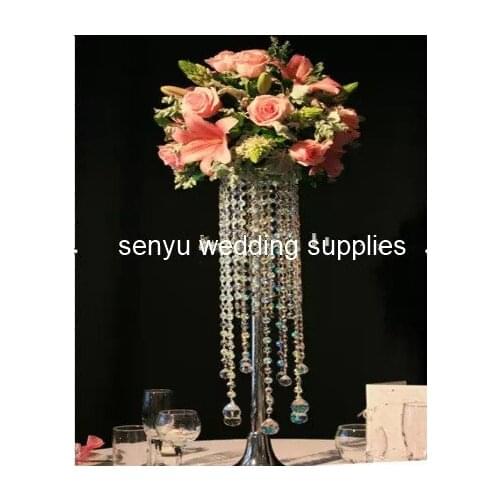 New style acrylic crystal wedding centerpiece tall flower stand Table decor wedding supply Wedding decorations Hotel 164senyu