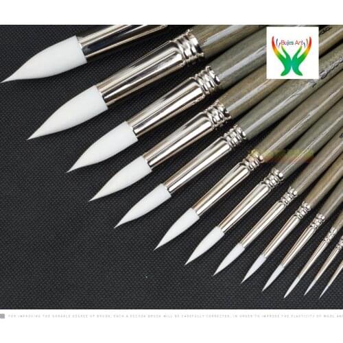 Original Spain ESCODA PERLA 1430 Soft nylon wool has good water absorption and moderate elasticity Round head watercolor brush