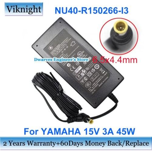 Genuine NU40-R150266-I3 Laptop Adapter 15V 3A For YAMAHA THR5 THR5A THR10 THR10C THR10 BASS TSS-15 ISX-80 EADP-38EB LSE9802B1540