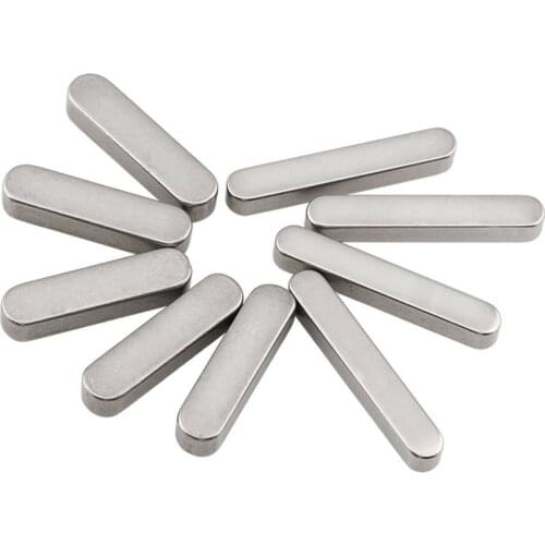 5pc Parallel Key GB1096 M3 M4 M5 M6 Square Rectangular Keys A2 Stainless Steel Dowel Drive Shaft A Type Flat Key L=12-30mm