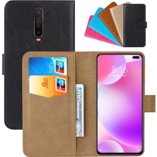 Luxury Wallet Case For Xiaomi Poco X2 PU Leather Retro Flip Cover Magnetic Fashion Cases Strap