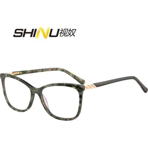 SHINU Brand Progressive Multifocal Reading Glasses men woman anti blue light acetate optical frame prescription eyewear RD367