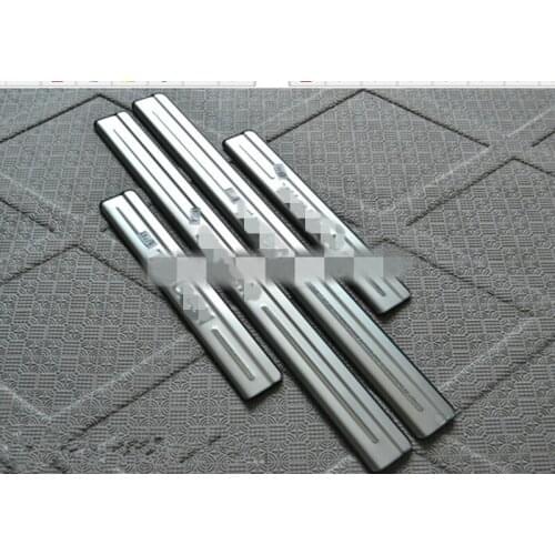 Car styling for Volkswagen TIGUAN 2010 -2018 Stainless Steel Door Sill / Scuff Plate / Threshold 4pcs/set